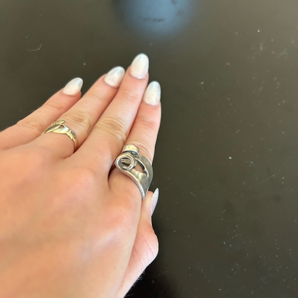 Sterling silver spoon ring - Picture 4 of 6